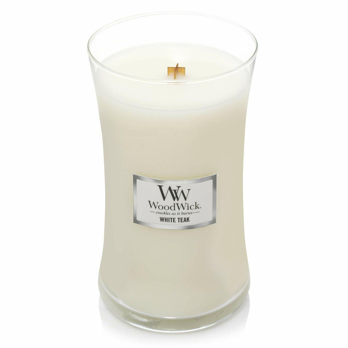 Bougie Parfumée Woodwick Core Large White Teak 609 g