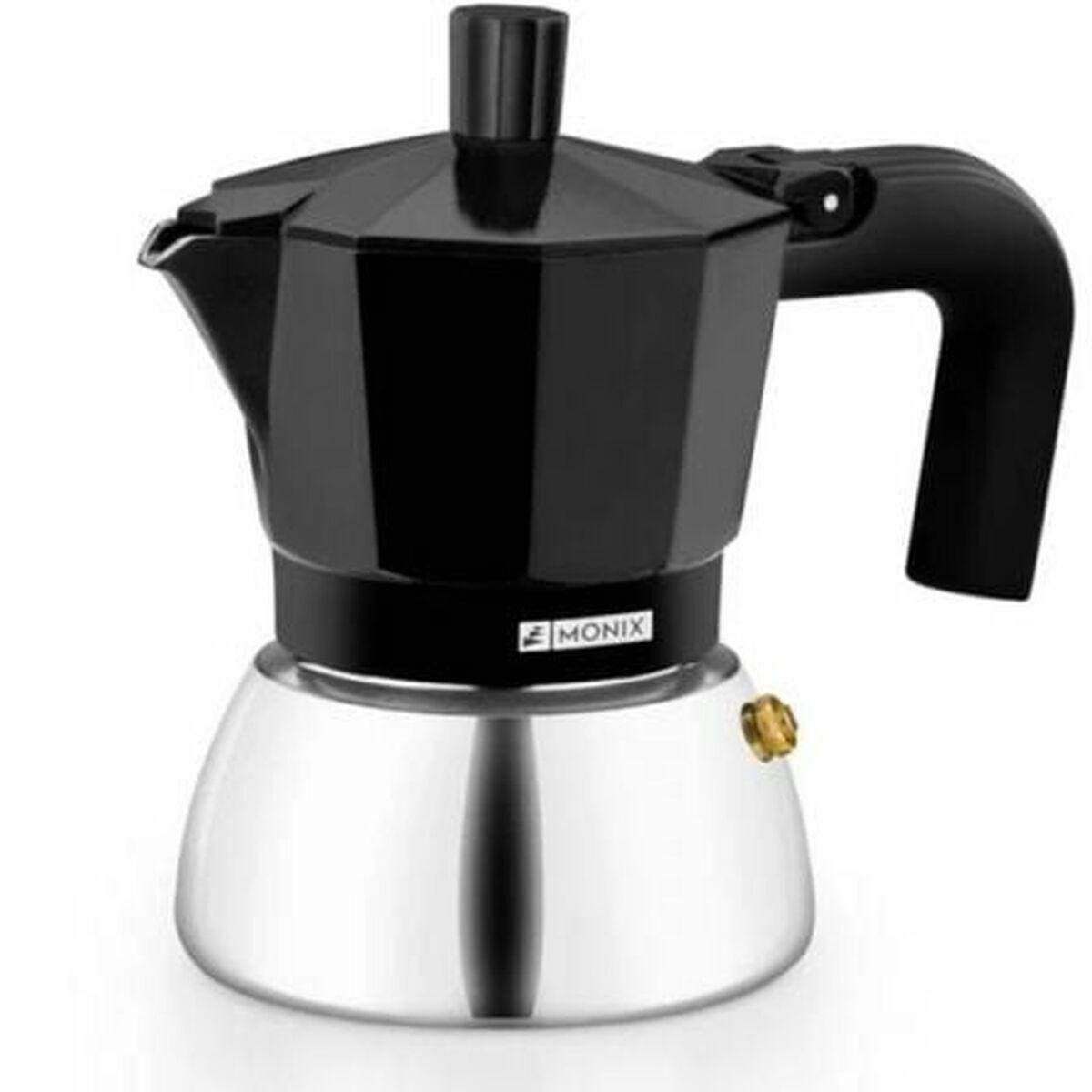 Cafetière Italienne Monix INOX BLACK 9T Noir 470 ml