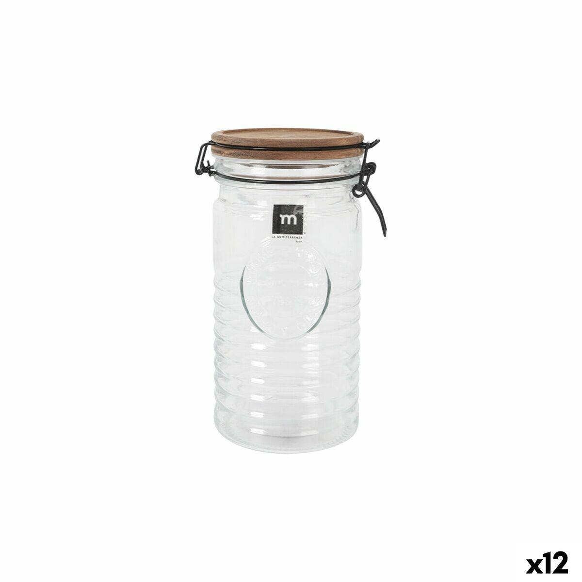 Pot en verre La Mediterránea ACACIA 1 L (12 Unités)