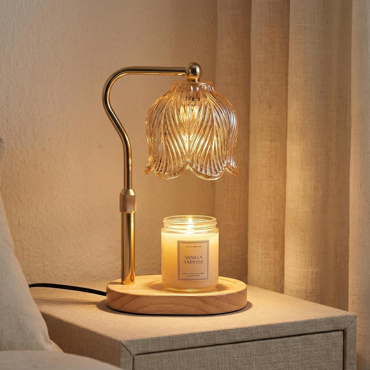 Lampe Chauffe-Bougie Élégante & Réglable